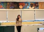  World History Mural Painted by BHS Student Samantha Sanchez Gil